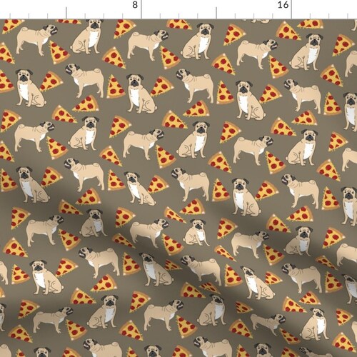 Pizza Pug Fabric Pugs Pepperoni Pizza Dog Funny Hipster - Etsy Pizza Pug Fabric Pugs Pepperoni Pizza Dog Funny Hipster - Etsy