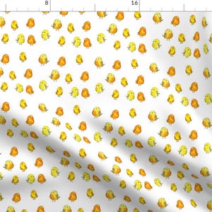 Chicken Baby Chicks Fabric - Watercolor Baby Chickens Nursery By Katerinaizotova - Chicken Cotton Fabric By The Yard With Spoonflower