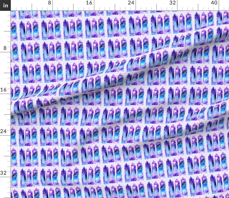 Gemstone Fabric You Are A Gem by Runlenarun Gemstone Etsy