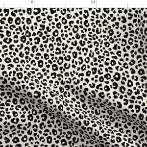 Ivory Fabric - Ivory Leopard By Kimsa - Ivory Cotton Fabric By The Yard With Spoonflower