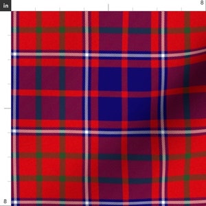 Tartan Fabric Cameron Of Lochiel Red Blue Green 6 By Weavingmajor Scottish Tartan Modern Cotton Fabric By The Yard With Spoonflower image 2