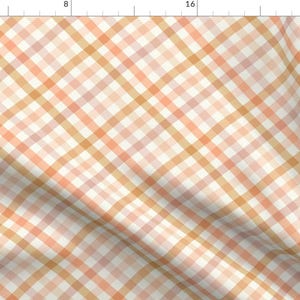 Soft Pastel Plaid Fabric - Easter Check by teri_the_butter - Boho Check Multicoloured Diagonal Gingham Fabric by the Yard by Spoonflower