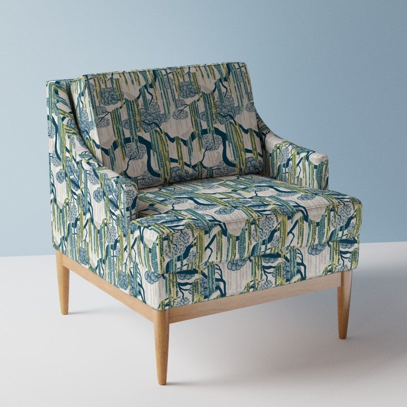 Charleston Moss Upholstery Fabric Spanish Moss by Etsy