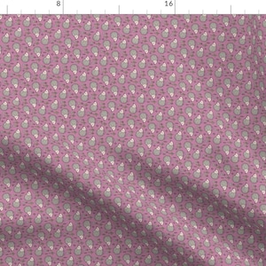 Hedgehog Fabric - Hedgehog With Leaves And Flowers On Light Mauve Rotated By Caja Design - Tiny Hedgehogs Floral Fabric With Spoonflower