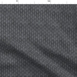Tiny Print Textured Diamonds Fabric - Petra Diamond Dark Small By Holli Zollinger - Texture Cotton Fabric By The Yard With Spoonflower