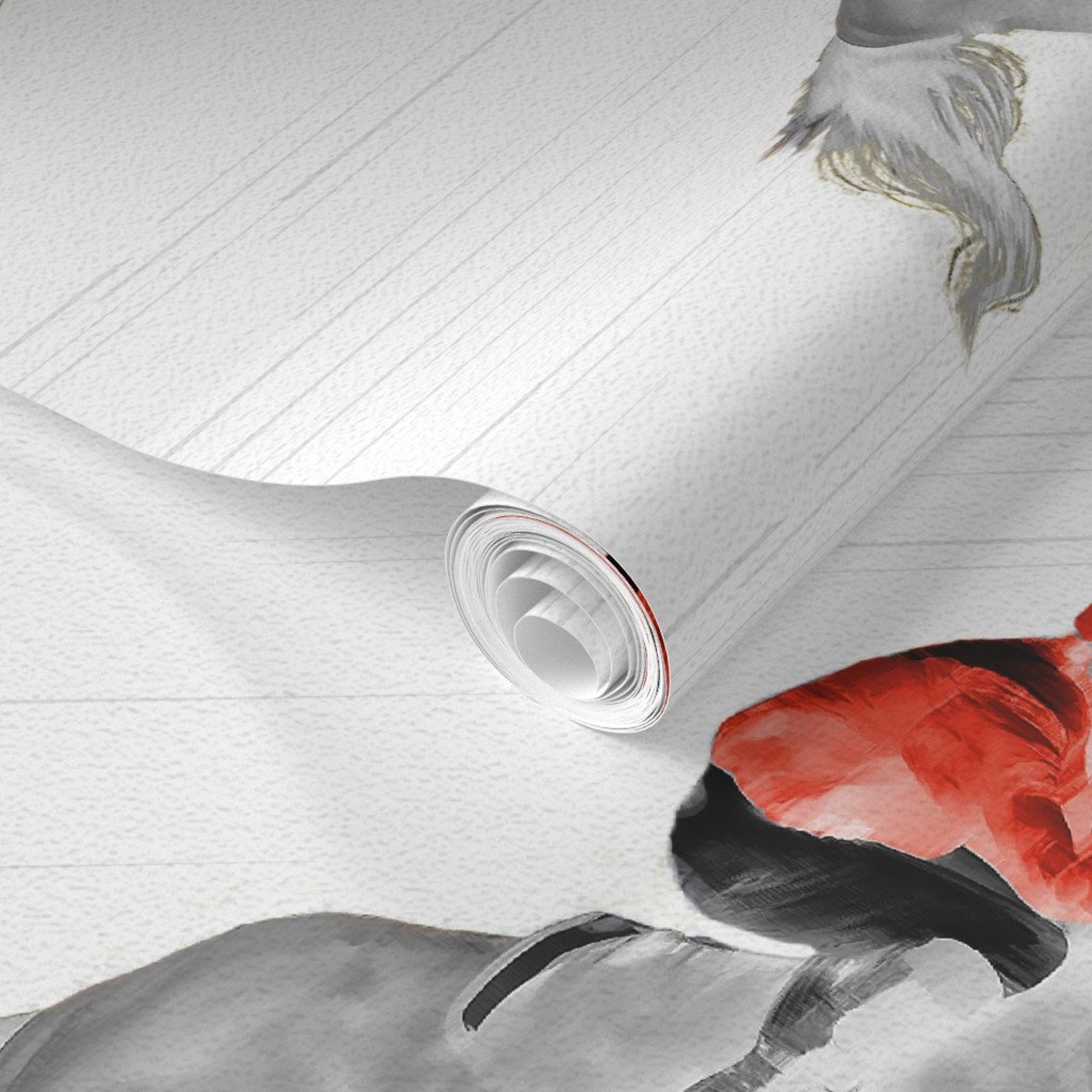 Horse Wallpaper the Jockey by Vintage Style off to the - Etsy