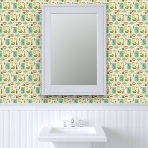 Vintage Kitchen Wallpaper - In The Kitchen - Cream By Studiojenny - Custom Printed Removable Self Adhesive Wallpaper Roll by Spoonflower image 8
