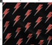 Lightning Bolt Fabric - Red Blue Lightning on Black By Linziloop - Storm Lightning Bolts In Red Cotton Fabric by the Yard with Spoonflower 