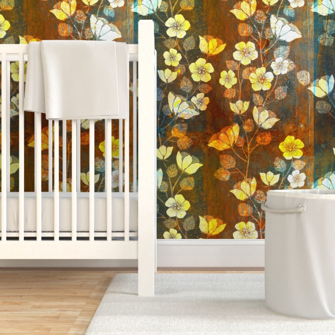 Wabi-sabi Wallpaper Wabi-sabi Floral Panels by Ceciliamok | Etsy