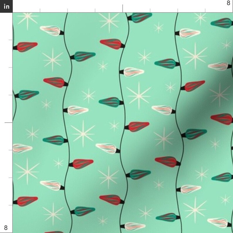 Christmas Lights Fabric Vintage Christmas Light Strands by Etsy