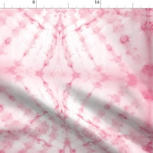 Pink Tie Dye Fabric - Shibori Angle Pink | Michelle Mathis By Michellemathis - Pink Tie Dye Cotton Fabric By The Yard With Spoonflower image 1