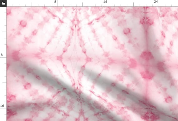 Pink Tie Dye Fabric - Shibori Angle Pink | Michelle Mathis By Michellemathis - Pink Tie Dye Cotton Fabric By The Yard With Spoonflower