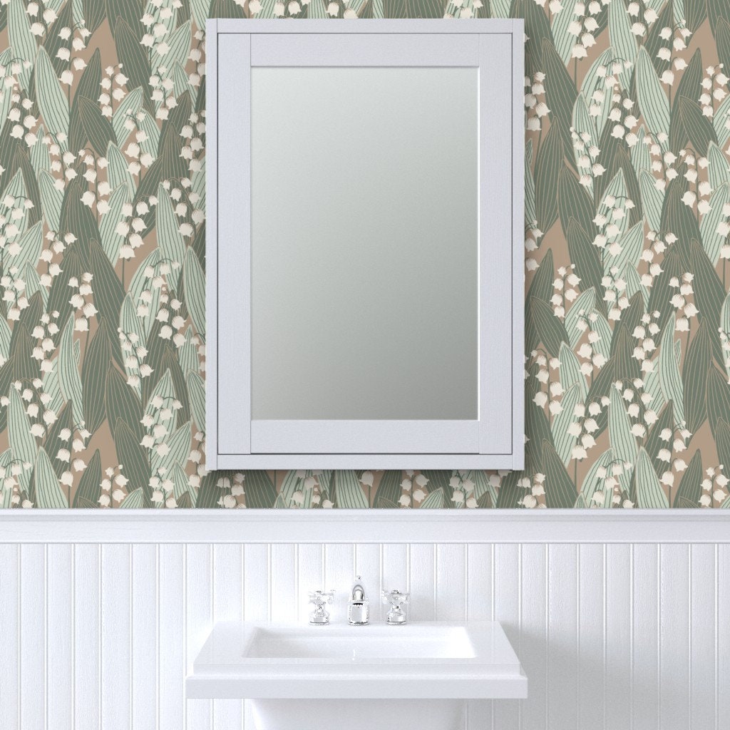 Lily of the Valley Wallpaper Lily of the Valley by Simut | Etsy