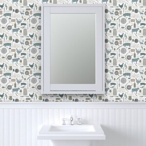 Farmhouse Wallpaper - Sing For Your Supper Gather Round Give Thanks - Custom Printed Removable Self Adhesive Wallpaper Roll by Spoonflower image 8