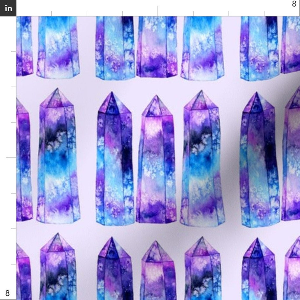 Gemstone Fabric You Are A Gem by Runlenarun Gemstone Etsy