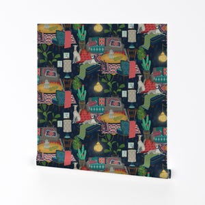 Kilim Rugs Wallpaper - Kilim Boho By Michaelzindell - Kilim Rugs Boho Custom Printed Removable Self Adhesive Wallpaper Roll by Spoonflower