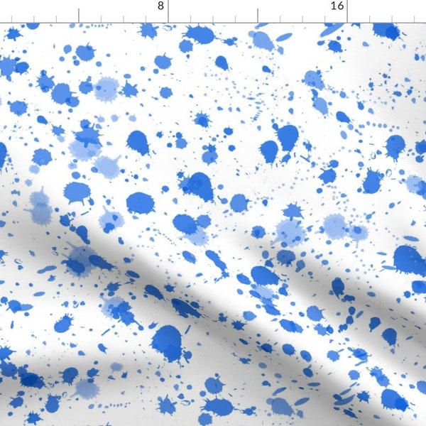 Paint Splatter Fabric Etsy
