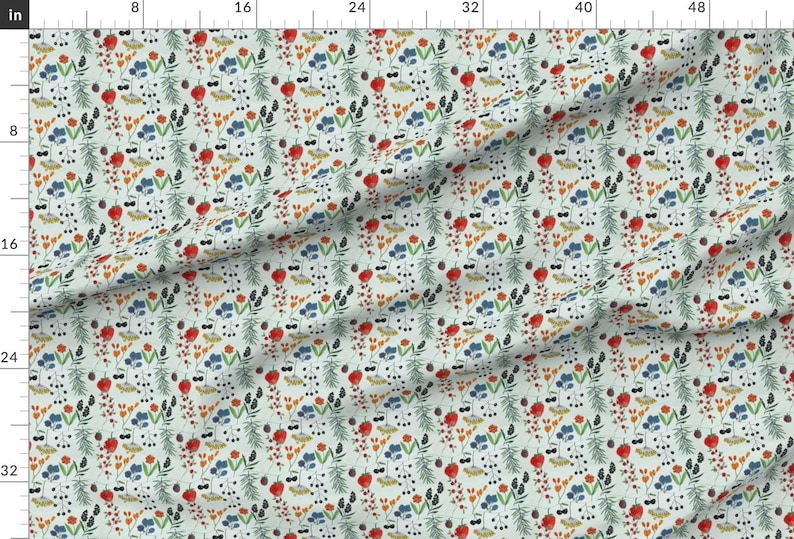 Berries Fabric - Berries By Linsart - Berries Fruit Botanicals Floral Flowers Nature Spring Food Cotton Fabric By The Yard With Spoonflower image 2