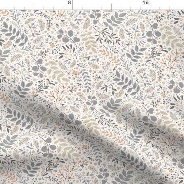 Neutral Spring Fabric - Etsy