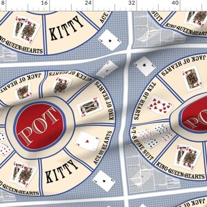 Card Game Fabric - Rummy Royal Game Mat by Mousehaus - Play Game Board ...