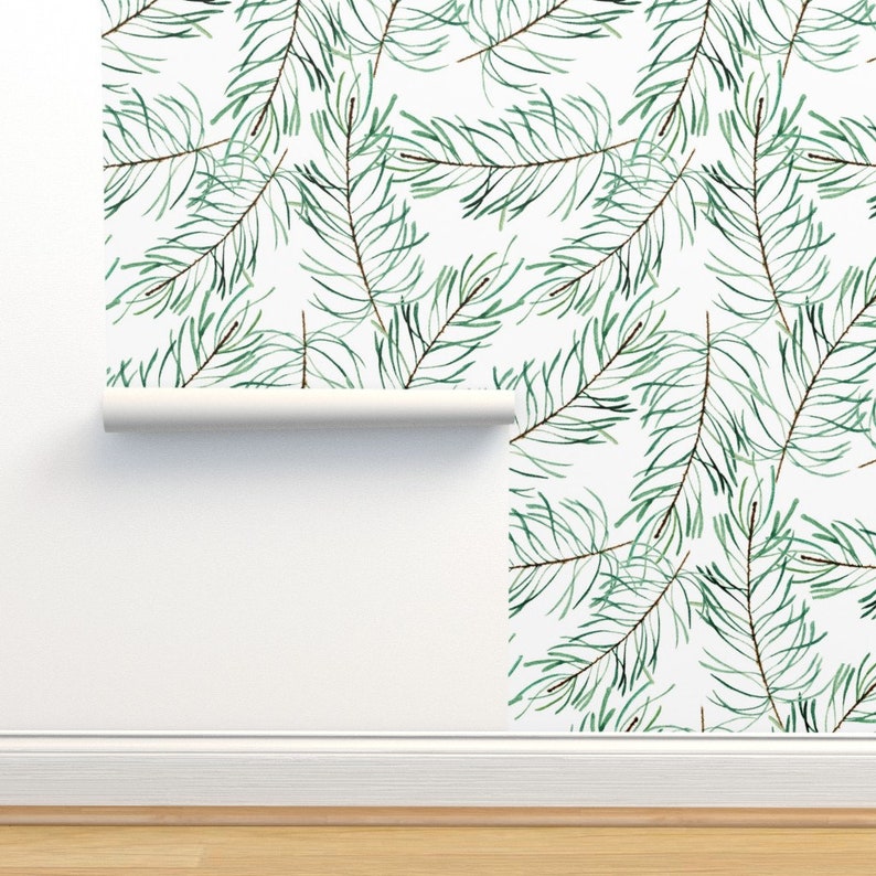 Pine Branches Wallpaper Pine Branches by Juliabadeeva Pine - Etsy