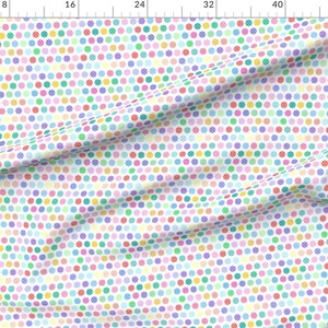 Pastel Pickleball Apparel Fabric - Pickleball Rainbow by etienne - Small Scale Pickleball Court Sport Clothing Fabric by Spoonflower Bild 2