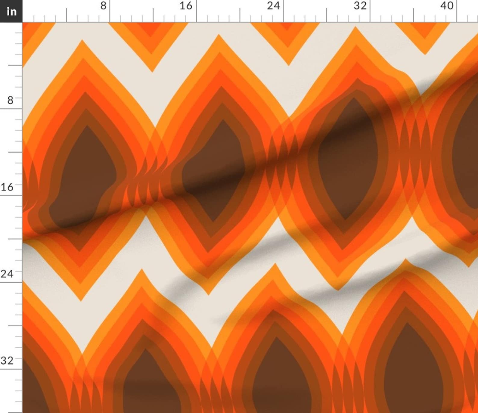 Mod Desert Eye Fabric Eye // Golden by Circa78designs Etsy