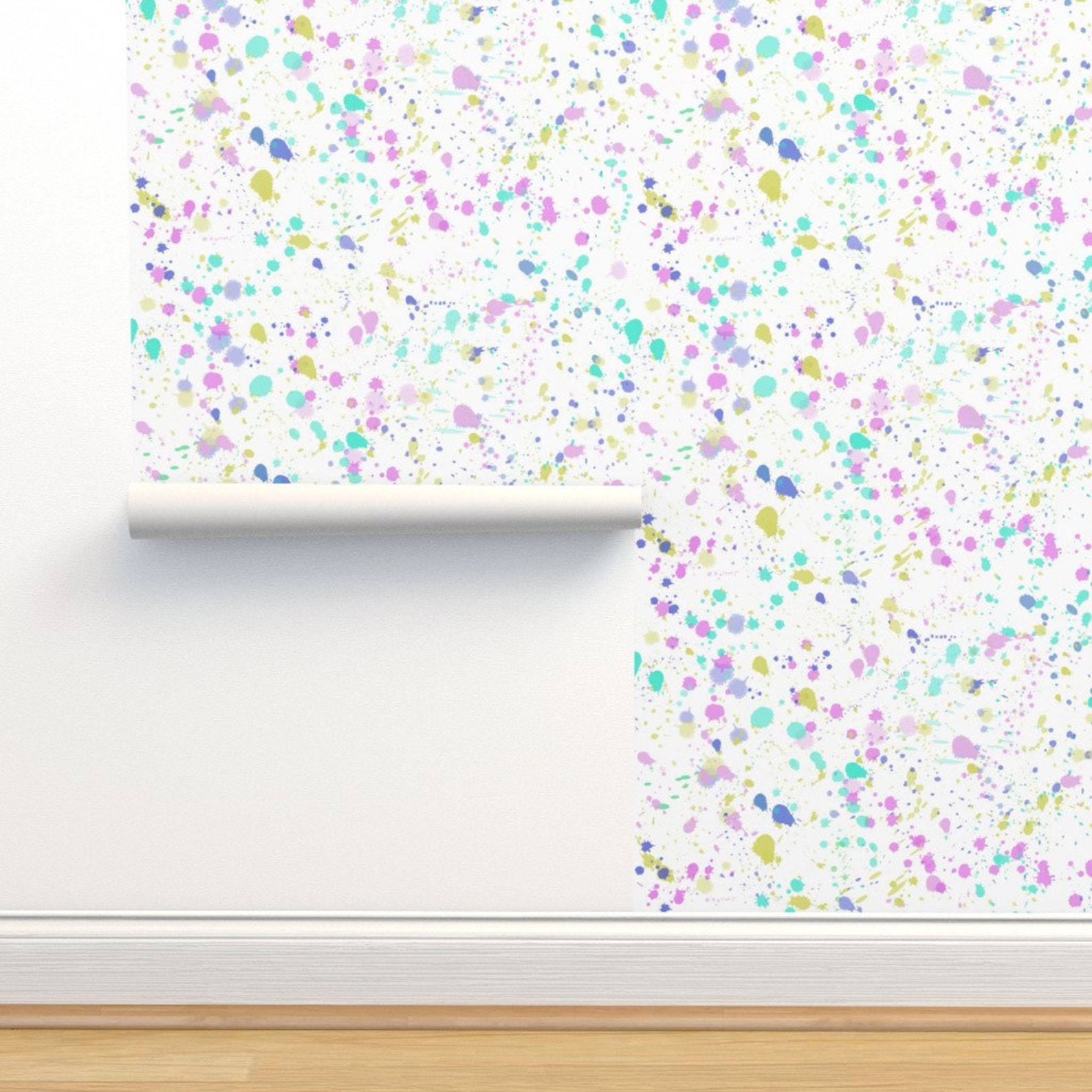 Splatter Paint Wallpaper Splat by Danika Herrick Splatter - Etsy