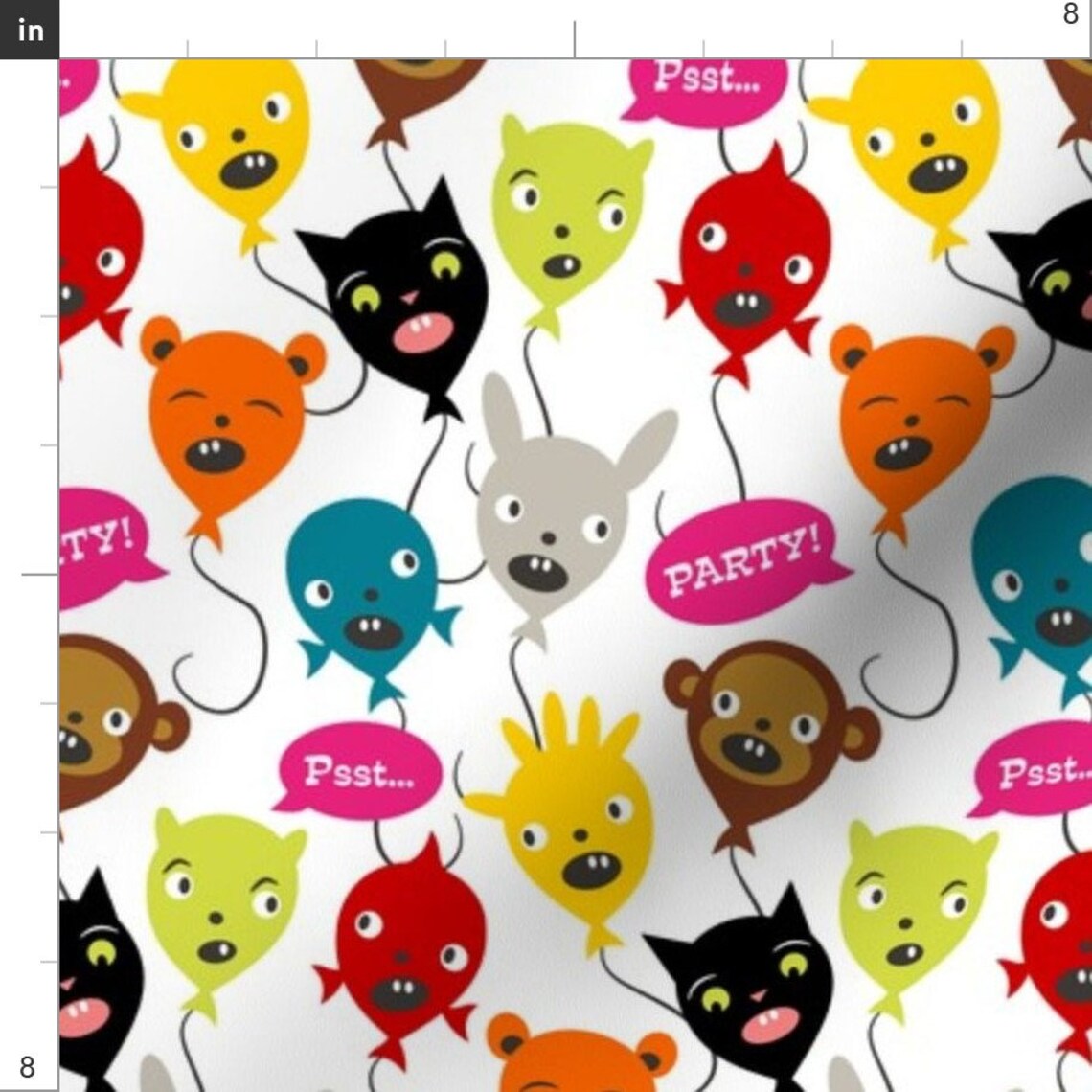 Birthday Fabric Birthday Party Balloon Animals by Etsy