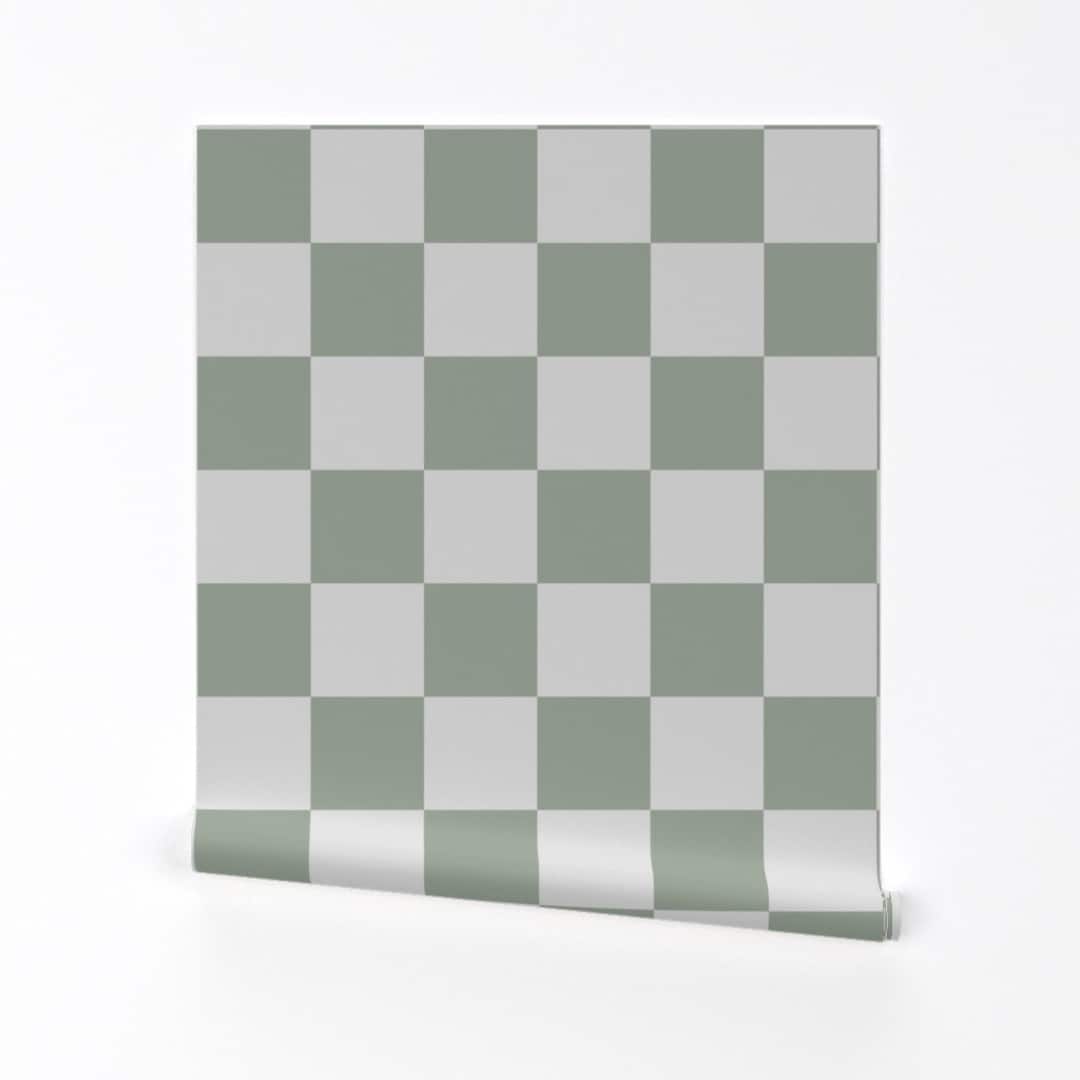 Green Checkers Wallpaper Green Checkers by Shelley_ismay_design Reen