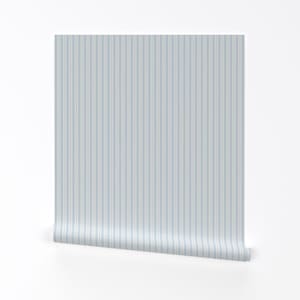 Carta da parati rimovibile a strisce Farmhouse Peel and Stick - Ticking Stripes Cottagecore - Decorazione murale - Ticking Stripes di danika_herrick