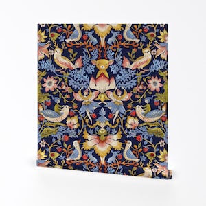 Victorian Wallpaper - Victorian-Fairytale By Gaiamarfurt - William Morris Inspiration Removable Self Adhesive Wallpaper Roll by Spoonflower