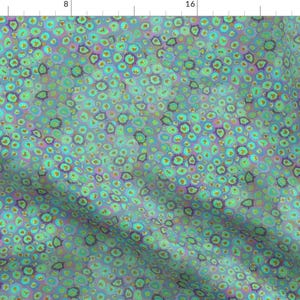 Coral Reef Fabric - Olive Cyan By Kadyson - Ocean Watercolor Sea Life Diving Snorkeling Beach Cotton Fabric By The Yard With Spoonflower