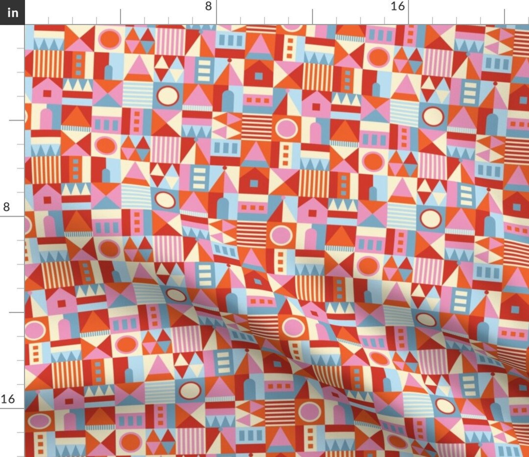 Abstract Fabric Mod Blocks by Portiamonberg Geometric Blocks Shapes ...