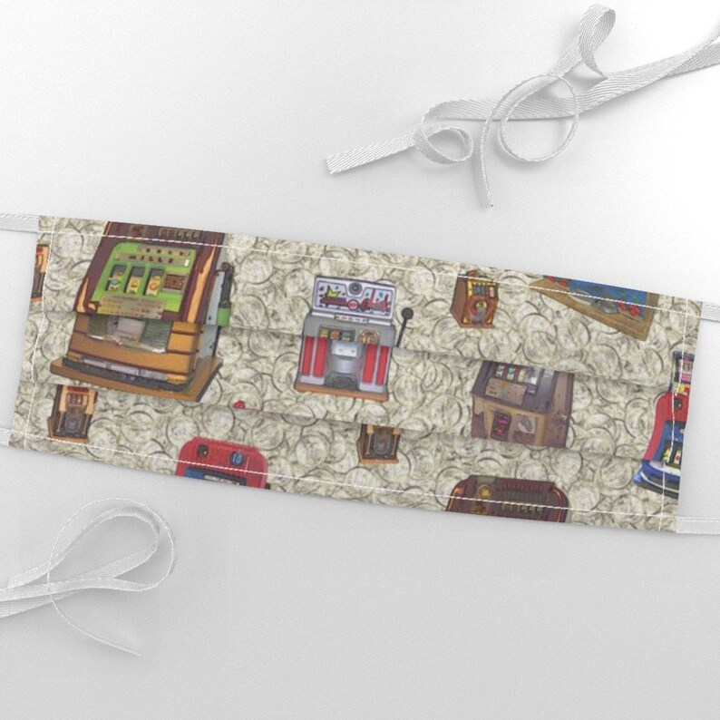 Slot Machine Fabric Dean'S Slot Machines Coins By Etsy