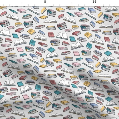 Vintage Library Fabric Antique Books Vintage Bookshelf / Etsy