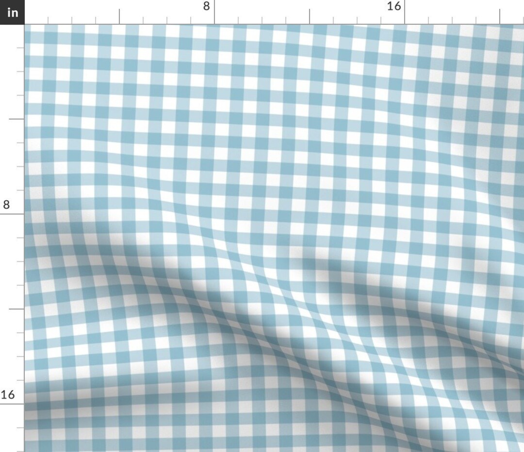 Blue Fabric 12 Gingham Check by Gingerlous Plaid Gingham Check Gingham