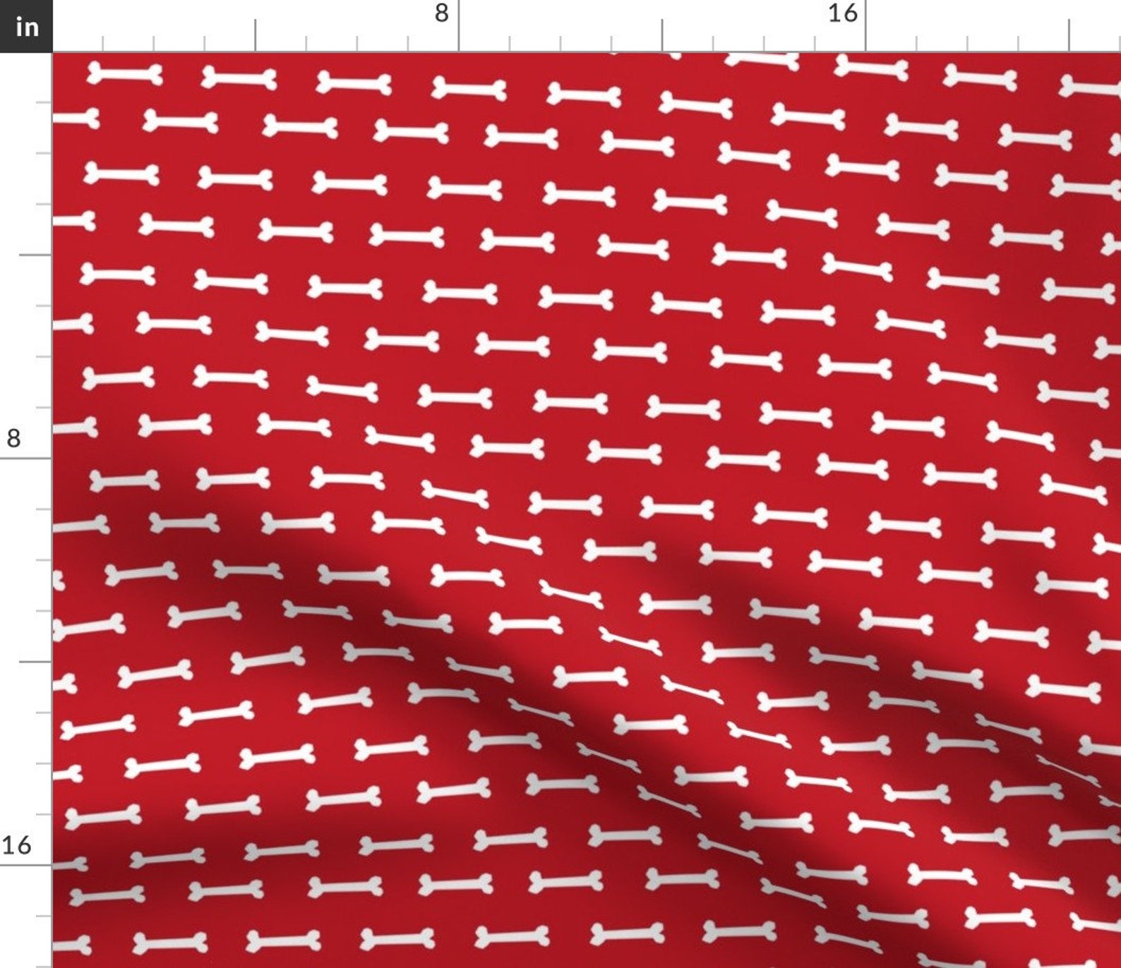 Dog Bone Fabric Christmas Dog Bone Fabric Red by Etsy