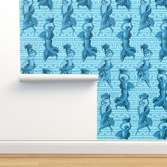 Greek Art Wallpaper Greek Harvest Maidens Tiles by Elramsay - Etsy Australia Greek Art Wallpaper Greek Harvest Maidens Tiles by Elramsay - Etsy Australia