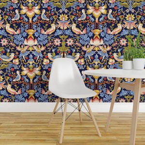 Victorian Wallpaper - Victorian-Fairytale By Gaiamarfurt - William Morris Inspiration Removable Self Adhesive Wallpaper Roll by Spoonflower image 1