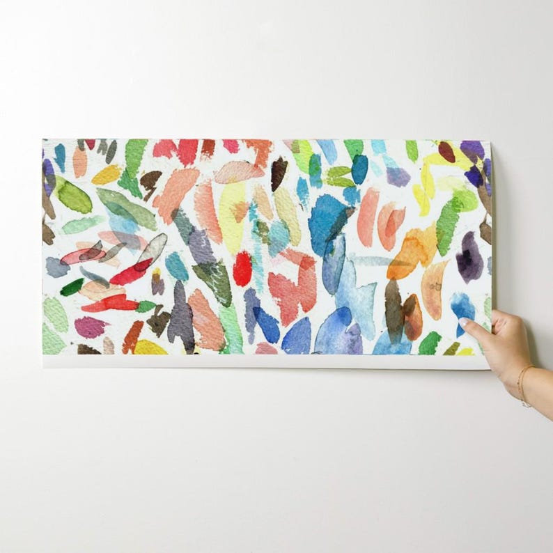 Watercolor Stokes Wallpaper - Test Strokes Large By Elizabeth Baddeley- Custom Printed Removable Self Adhesive Wallpaper Roll by Spoonflower image 9