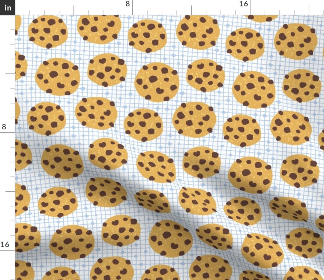 Baking Cookies Fabric Lulus Chocolate Chip Pudding Cookies Etsy