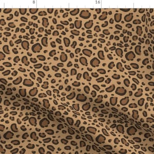 Leopard Spots Fabric - Jaguar Safari Animals Nursery Baby Brown Neutral By Charlottewinter - Cotton Fabric by the Yard with Spoonflower