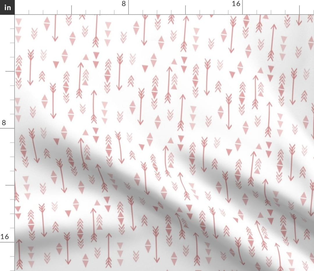 Pink Tribal Arrows Fabric Pink Arrows by Laurawrightstudio - Etsy