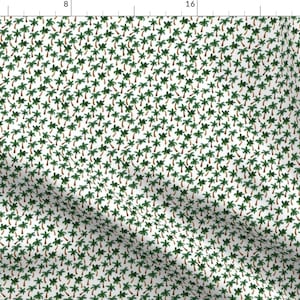 Palm Tree Fabric - Palm Tree Print (Tiny) By Shelbyallison - Palm Trees Tropical Green Brown Cotton Fabric By The Yard With Spoonflower