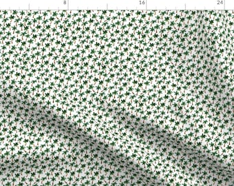 Palm Tree Fabric - Palm Tree Print (Tiny) By Shelbyallison - Palm Trees Tropical Green Brown Cotton Fabric By The Yard With Spoonflower