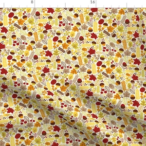 Fall Foliage Orange Fabric - Fall Orange Yellow By Matite - Fall Leaves Orange Foliage Seasons Cotton Fabric By The Yard With Spoonflower