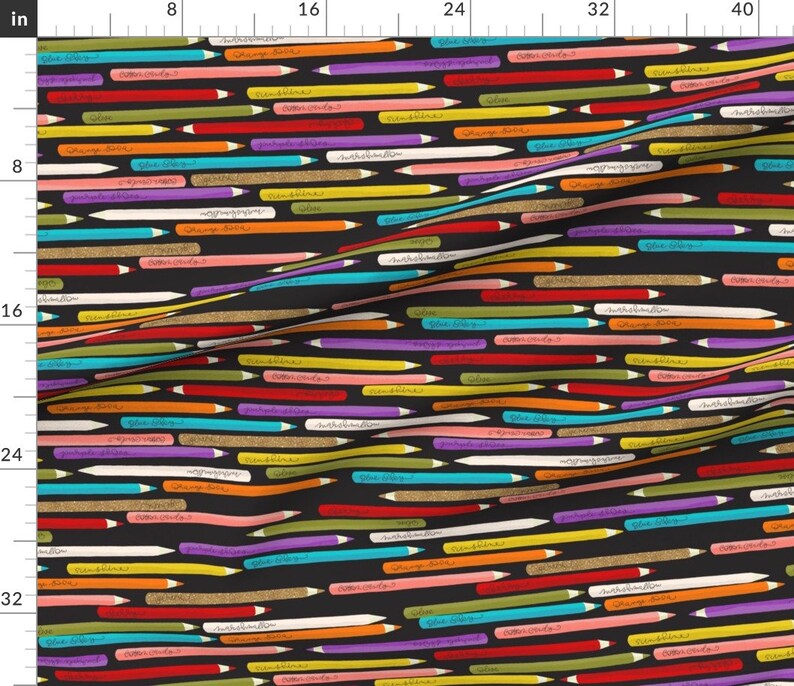 Colored Pencils Art Supplies Fabric Pencils Make Me Happy By Etsy
