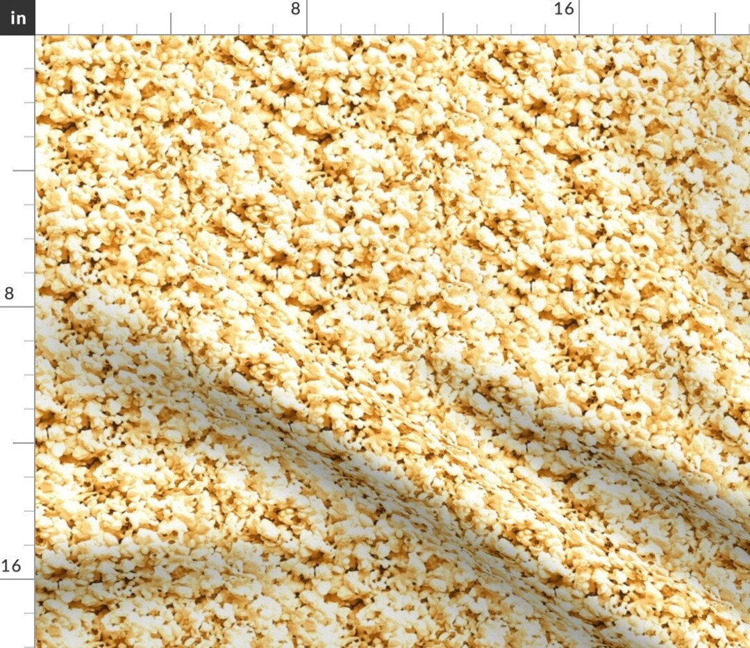 Popcorn Fabric Buttered Popcorn by Weavingmajor Popcorn Etsy