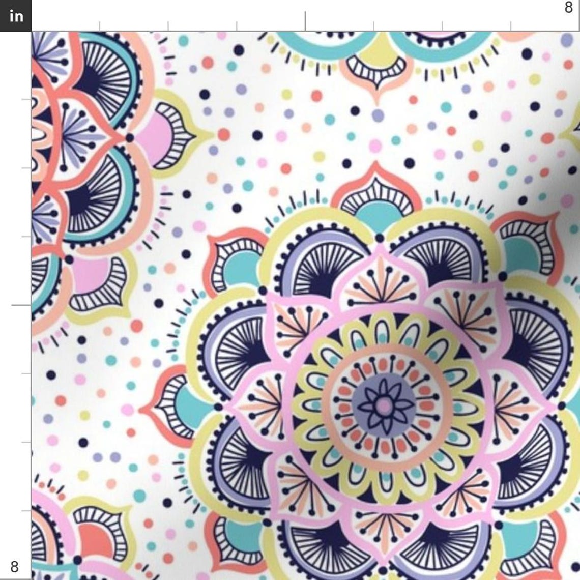 Mandala Fabric - Mandala Pattern by Laura May Designs - Mandala ...